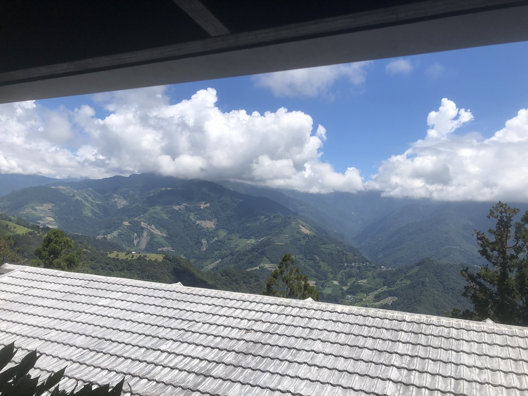 南投清境空中花園遠眺山景